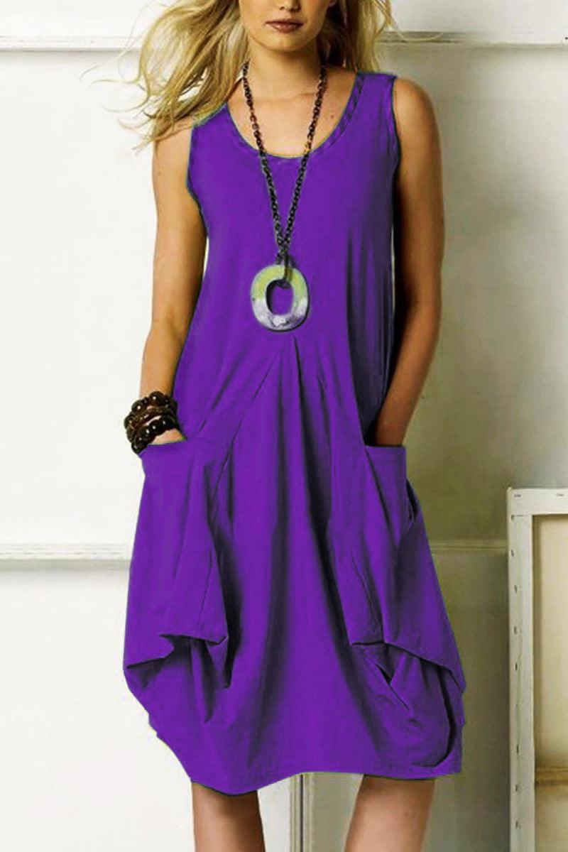 Irregular vest dress - Trendha