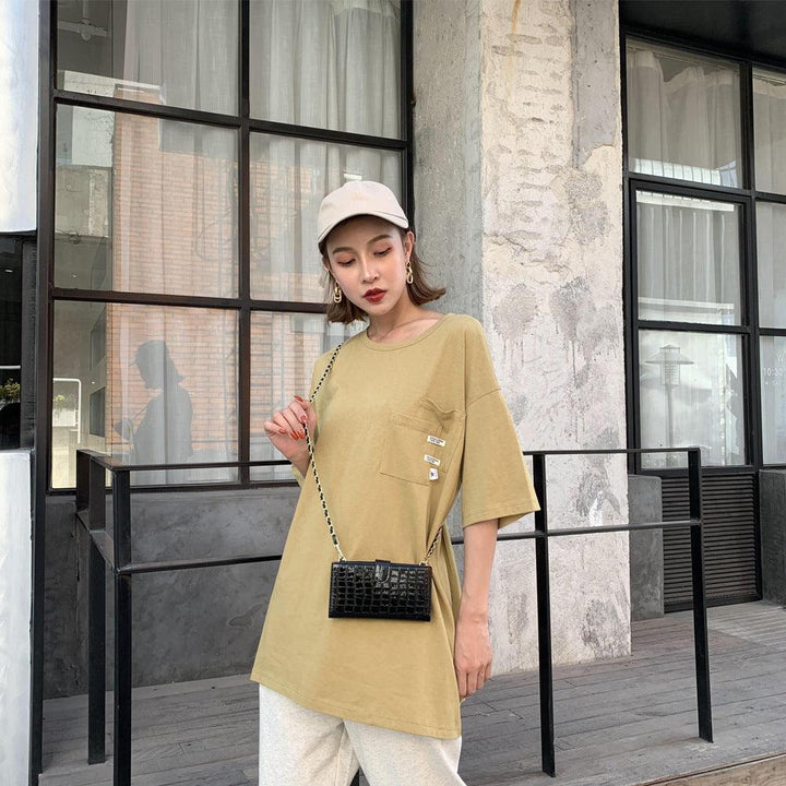 Small Fragrance Chain Bag Fashion Messenger Simple Solid Color - Trendha