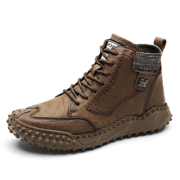 Casual Shoes Platform High Top Leather Boots - Trendha