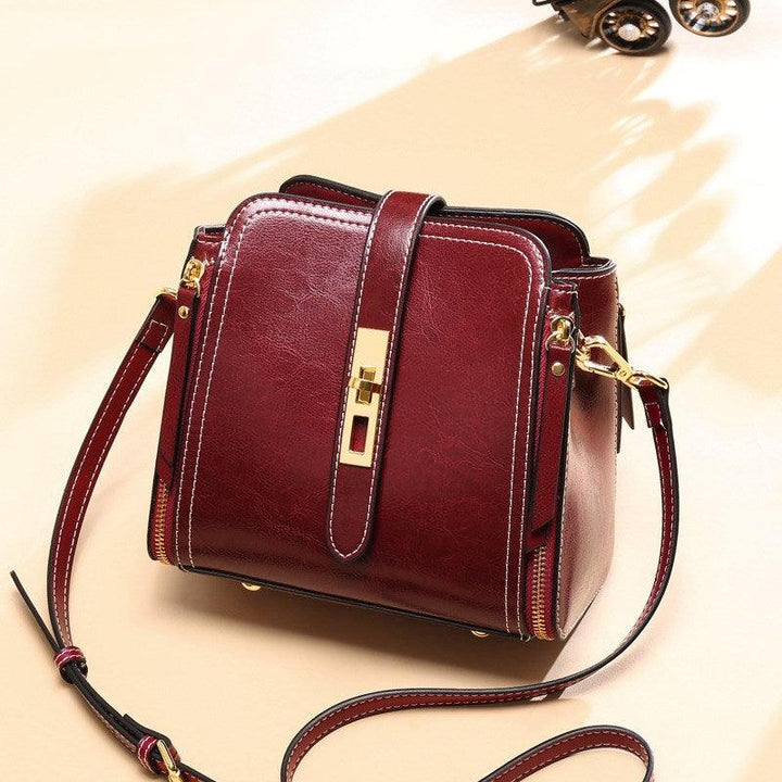Fashion one-shoulder bucket bag - Trendha