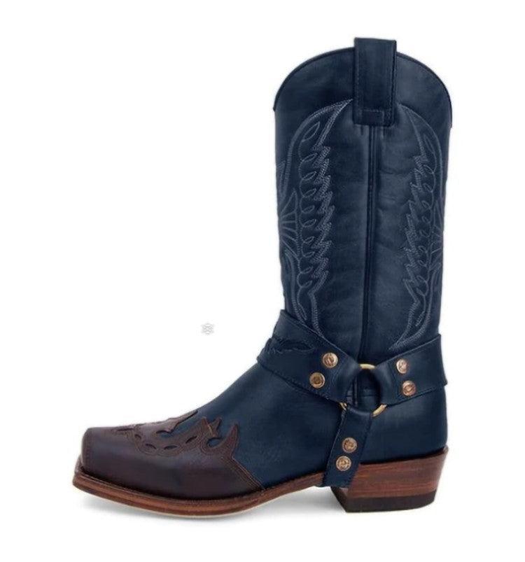 Women's high heel mid tube warm Martin boots
