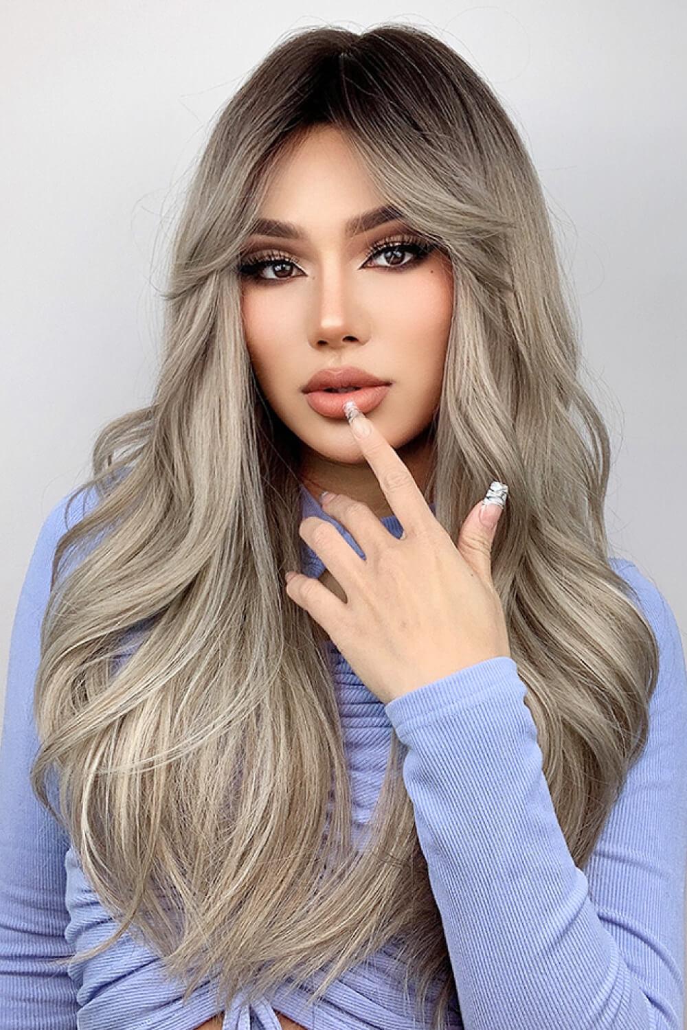 Full Machine Long Wave Wigs 26'' - Trendha