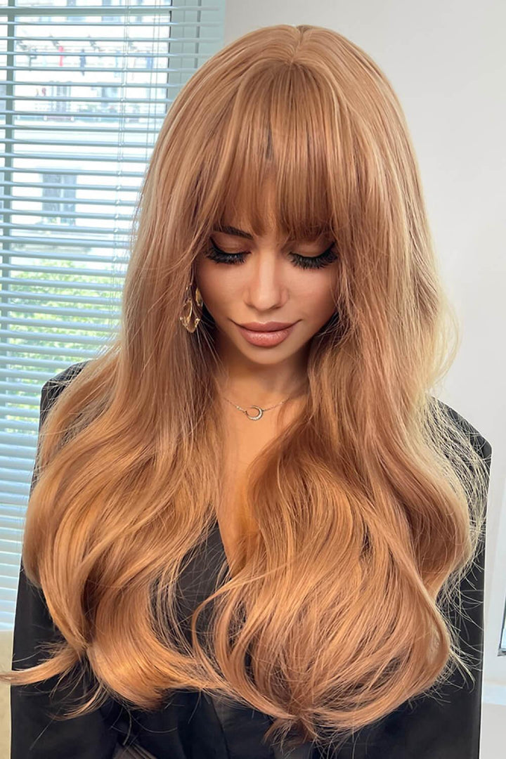 Natural Wave Full Machine Synthetic Wigs 26" - Trendha