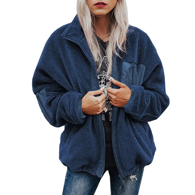 Women's Winter Long-sleeved Plush Loose Warm Cardigan - Trendha