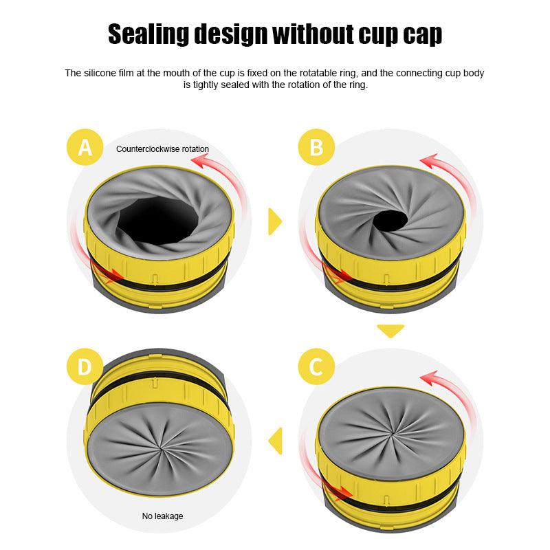 No Cover Twist Cup Travel Portable Cup Double Insulation Tumbler Straw Sippy Water Bottles Portable For Children Adults - Trendha