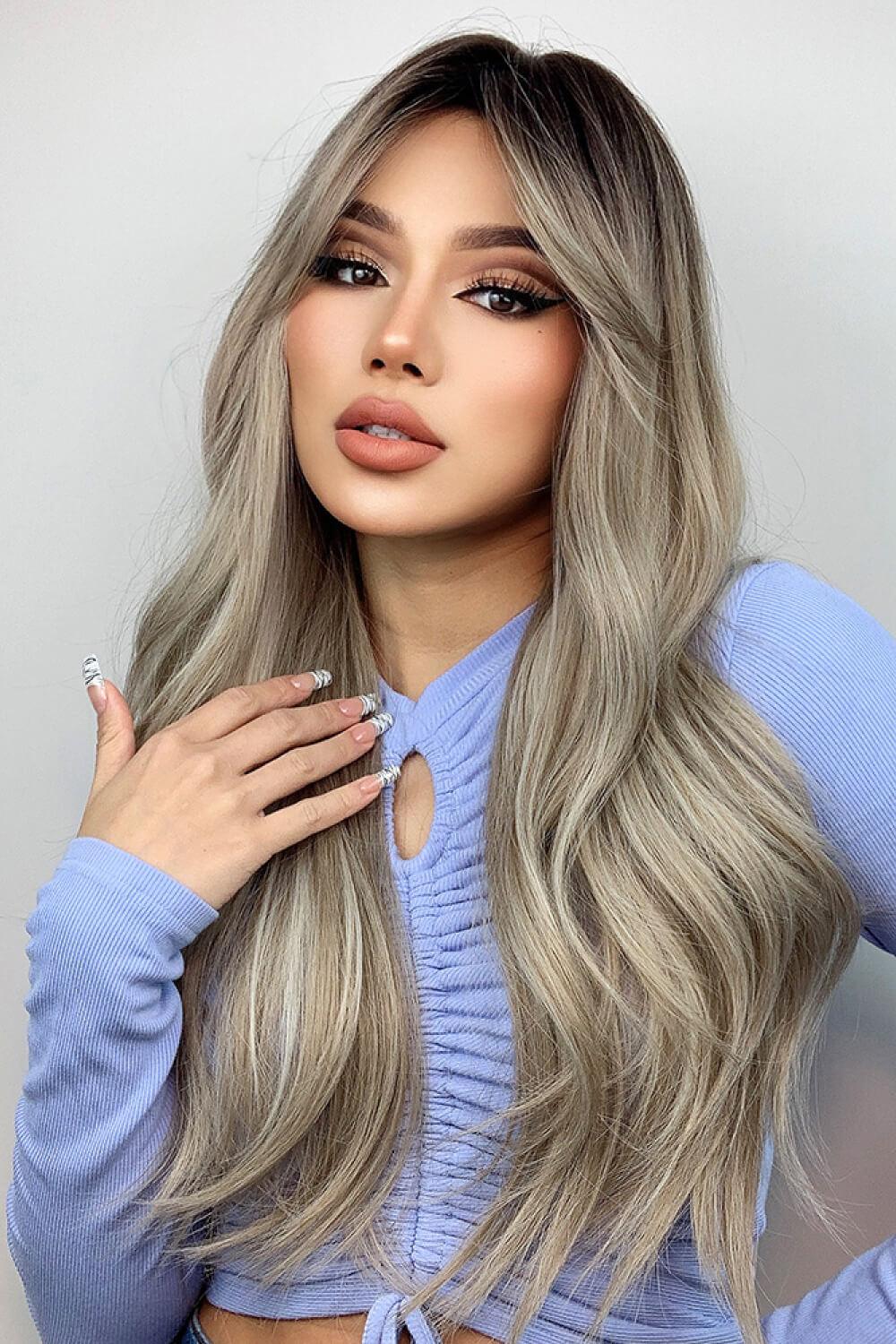 Full Machine Long Wave Wigs 26'' - Trendha