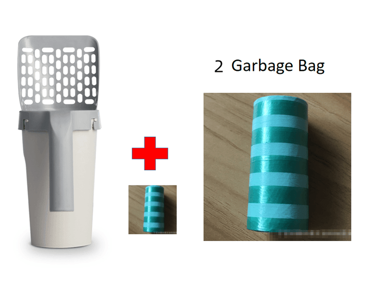 Storage Box Integrated Lazy Cat Litter Shovel Set - Trendha