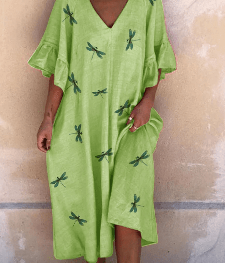 Beautiful linen dress - Trendha