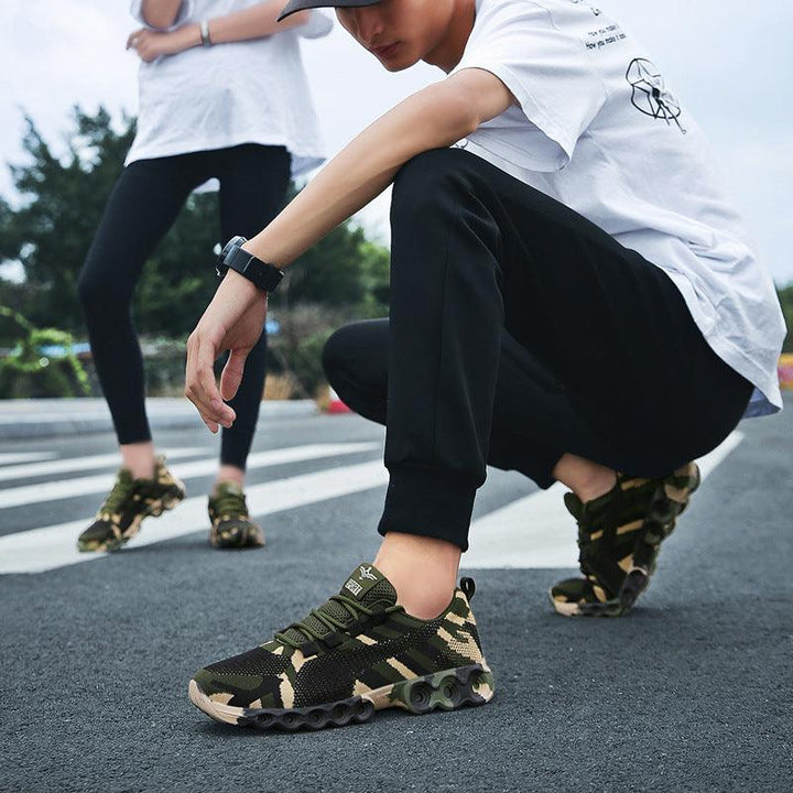 Camouflage ultralight running shoes - Trendha