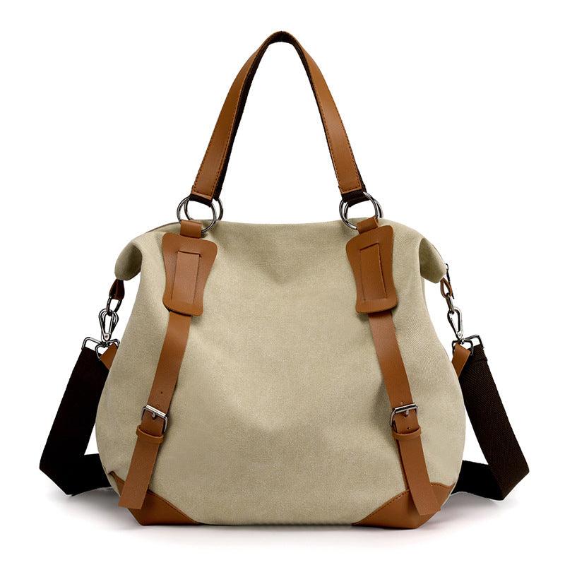 Portable Canvas Bag Versatile Casual Women's Shoulder Messenger Bag - Trendha