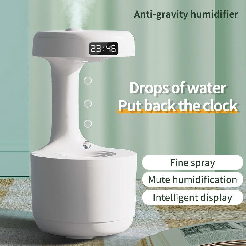 Water-Drop Backflow Humidifier with Clock