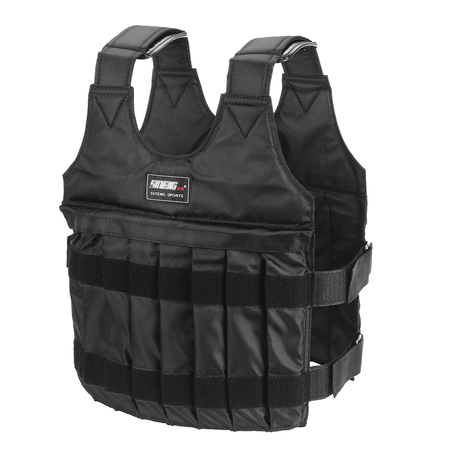 20/50Kg Loading Weighted Vest Tactical Vest Adjustable Weight Boxing Training Exercise Tools - Trendha