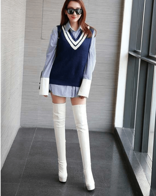 Wild super high heeled knee boots