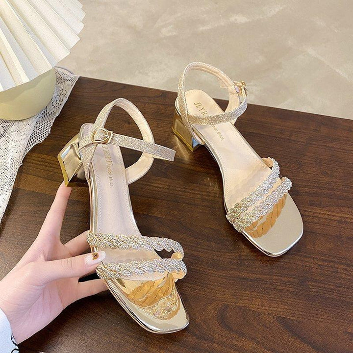 High-heeled Sandals 2021 New Thick Heels - Trendha
