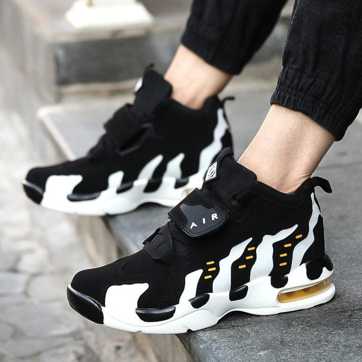 Increased male shoes cushion cow running shoes sports shoesfour classic trend of Korean men - Trendha
