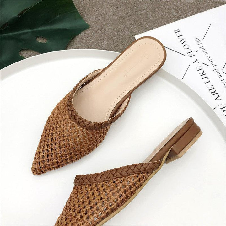 Mesh breathable pointed sandals - Trendha