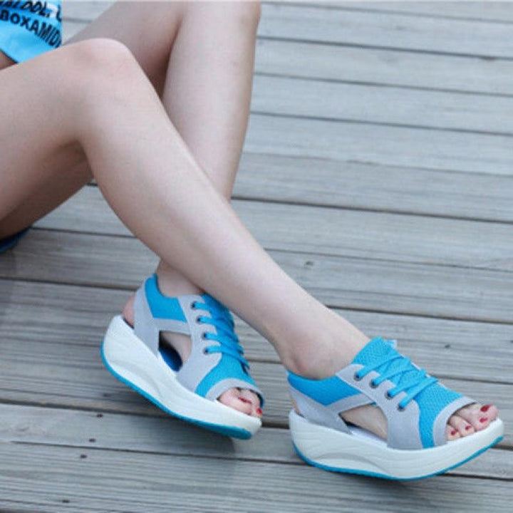 Korean Version Of The New Thick-soled Beach Rocking Bottom Women's Sandals - Trendha