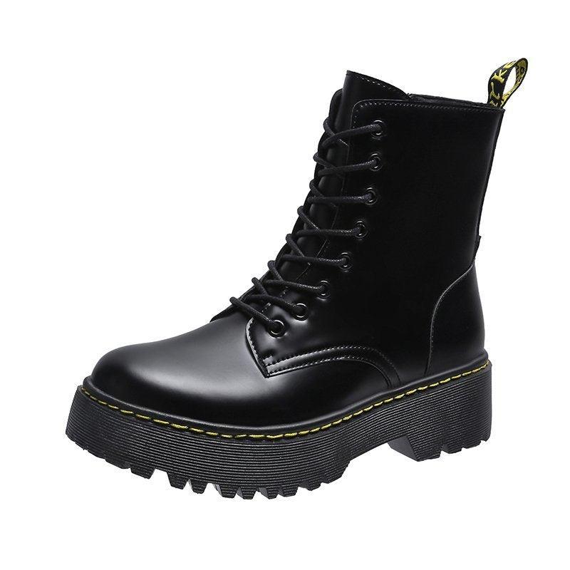 Women's Thick-heel Locomotive Martin Boots - Trendha