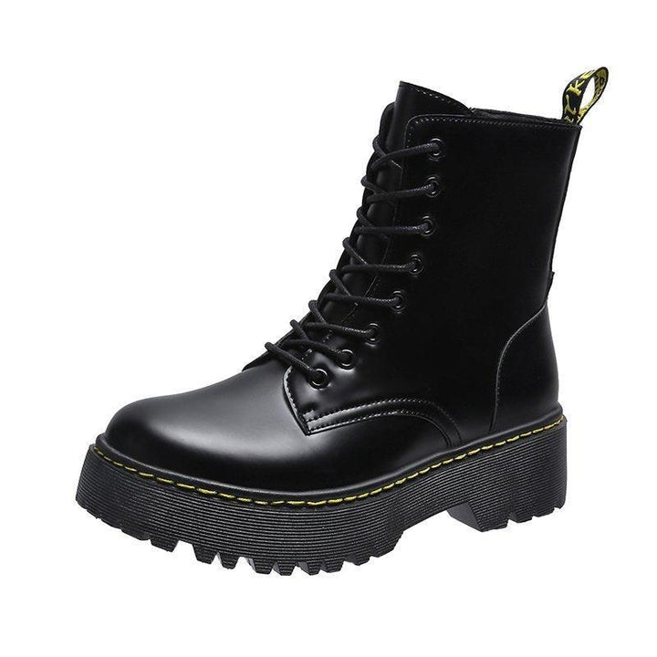 Women's Thick-heel Locomotive Martin Boots - Trendha