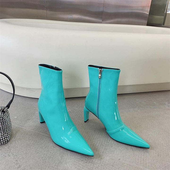 Women's Pointed Toe Stiletto Boots With All-match Temperament - Trendha