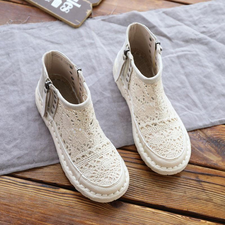 Flat Bottom Women's Shoes Mori Short All-match Soft Bottom Martin Boots - Trendha