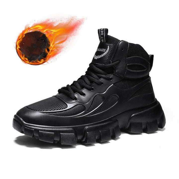 Stylish High-top Plus Cashmere Old Shoes for Men - Trendha