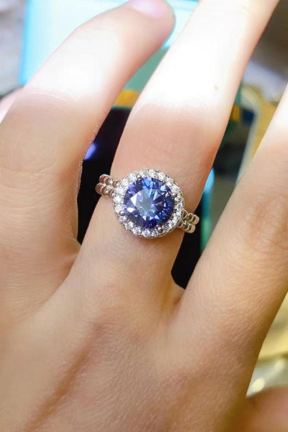 Let It Go Moissanite Ring