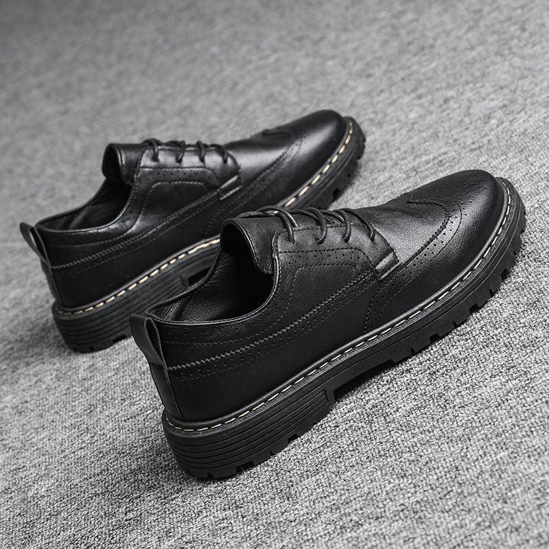 Men's Business Tooling Small Leather Shoes British Bullock Casual - Trendha