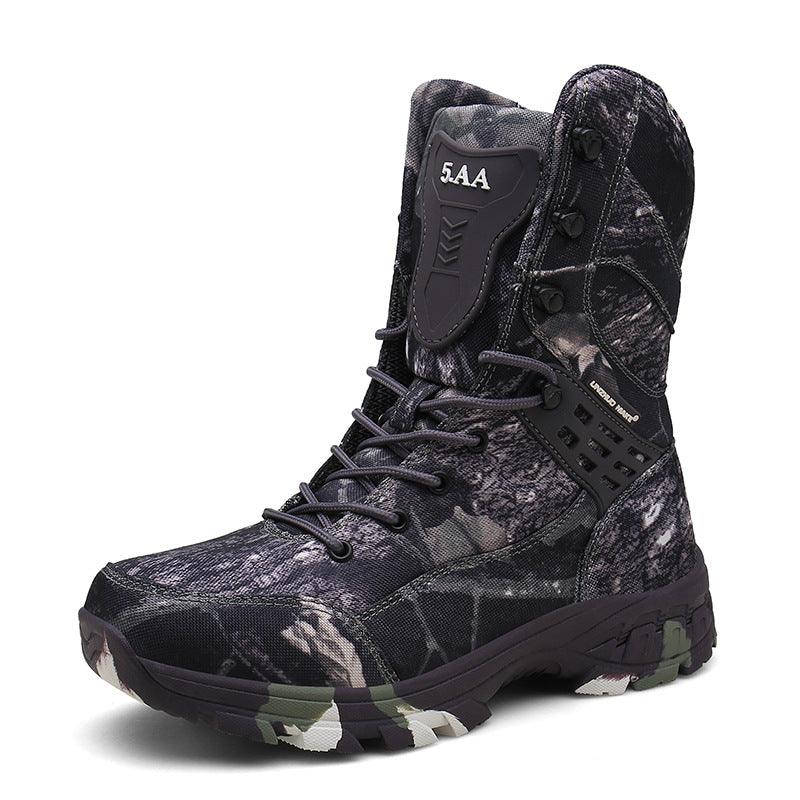 Botas De Trabajo Para Hombre Militares Resistentes Al Desgaste Impermeable Duras - Trendha