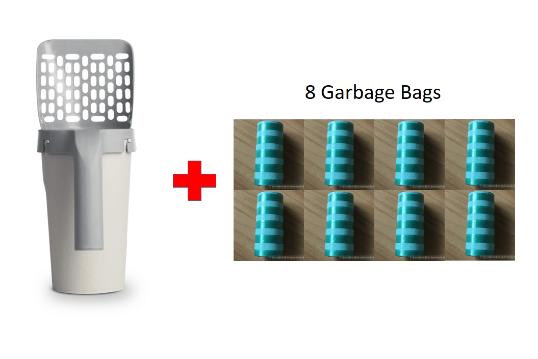 Storage Box Integrated Lazy Cat Litter Shovel Set - Trendha