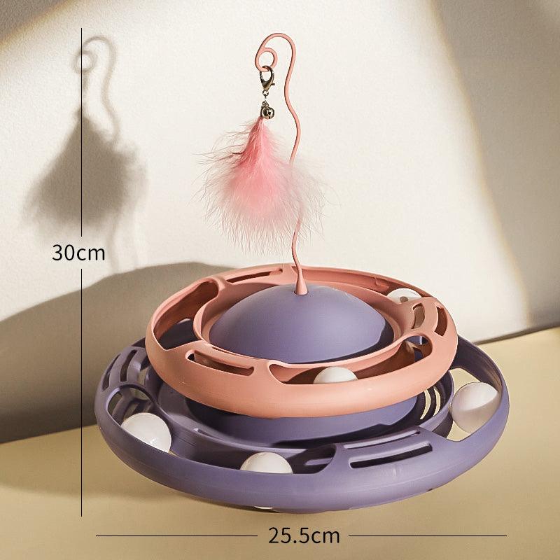 Self-healing Artifact Teasing Cat Stick Kitten Tumbler Turntable Pets Toy - Trendha