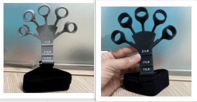 Silicone Grip Device Finger Exercise Stretcher Finger Gripper Strength Trainer Strengthen Rehabilitation Training - Trendha
