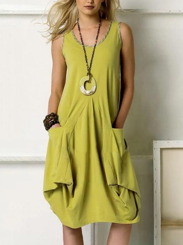 Irregular vest dress - Trendha