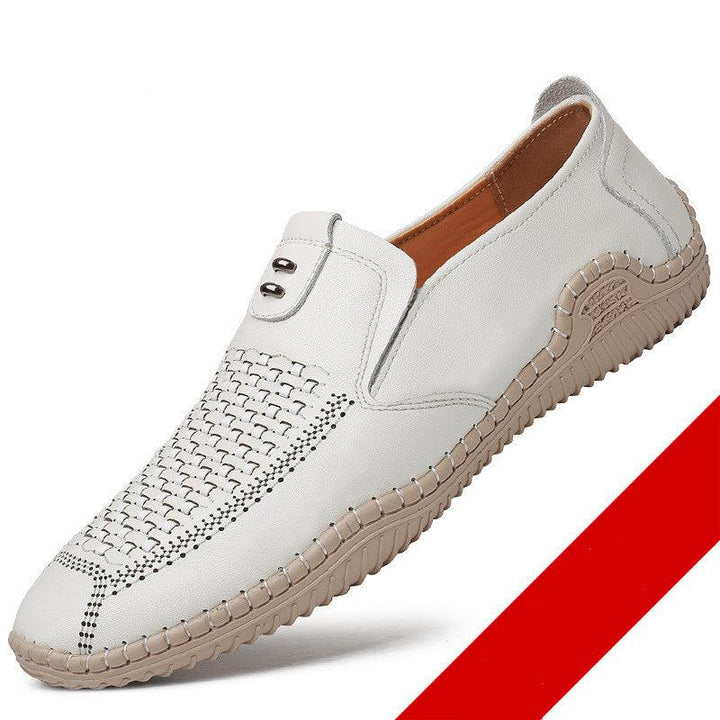 Breathable Leather Sandals Hollow Shoes - Trendha