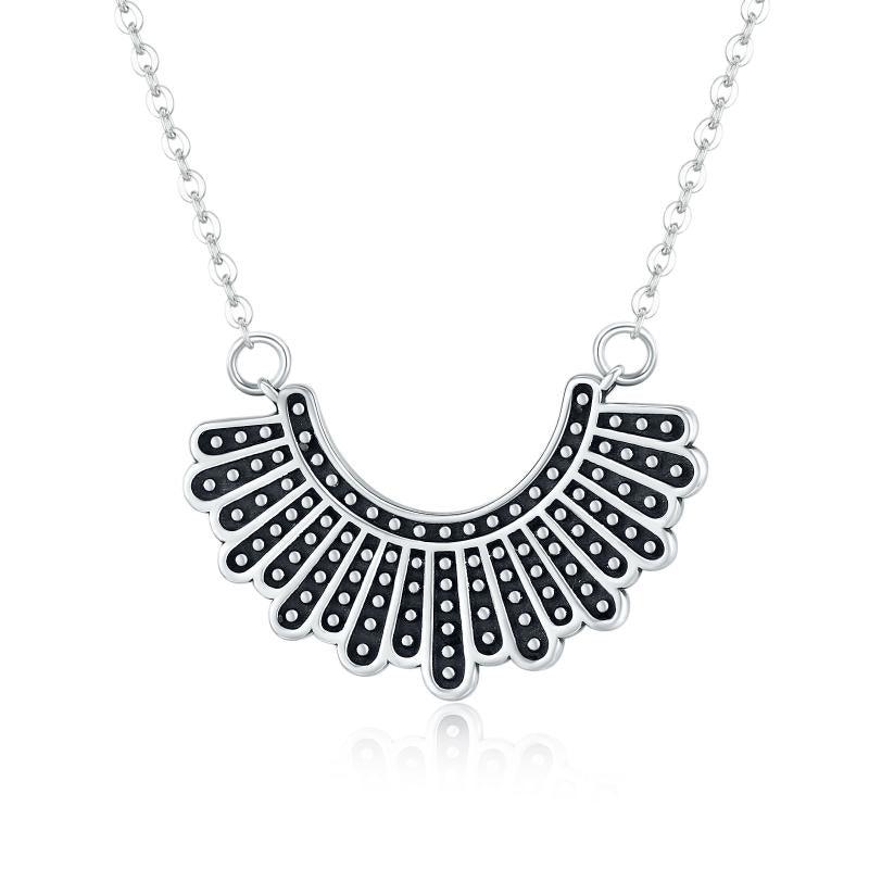 Honor Ruth Bader Ginsburg Memorial Jewelry The Banana Republic Necklace Dissenting Collar - Trendha