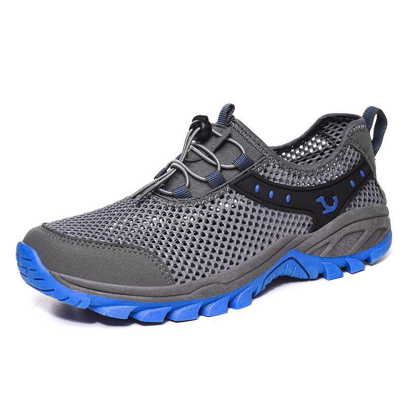 Men's Hollow Mesh Travel Hiking Shoes - Trendha