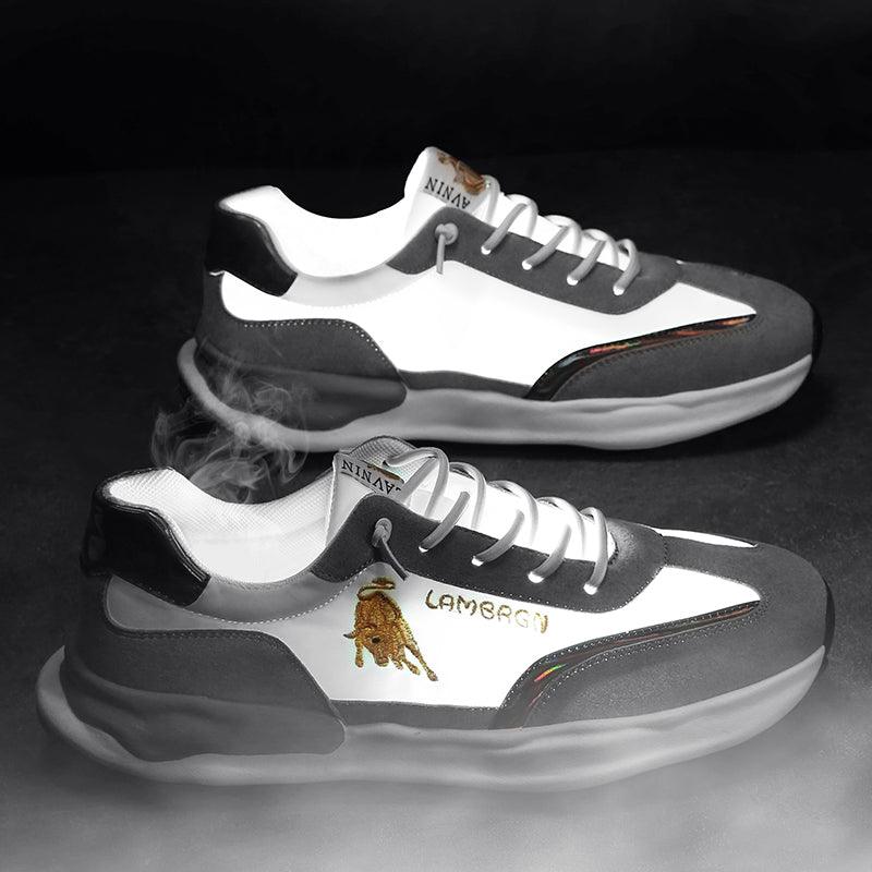 Breathable Cloth Surface Thick Bottom Casual Color Matching Trendy Men's Shoes - Trendha