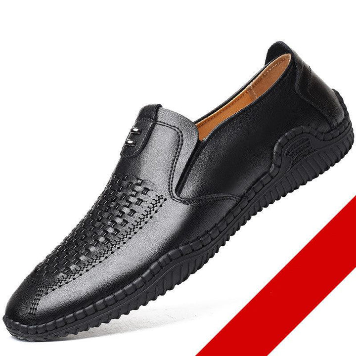Breathable Leather Sandals Hollow Shoes - Trendha