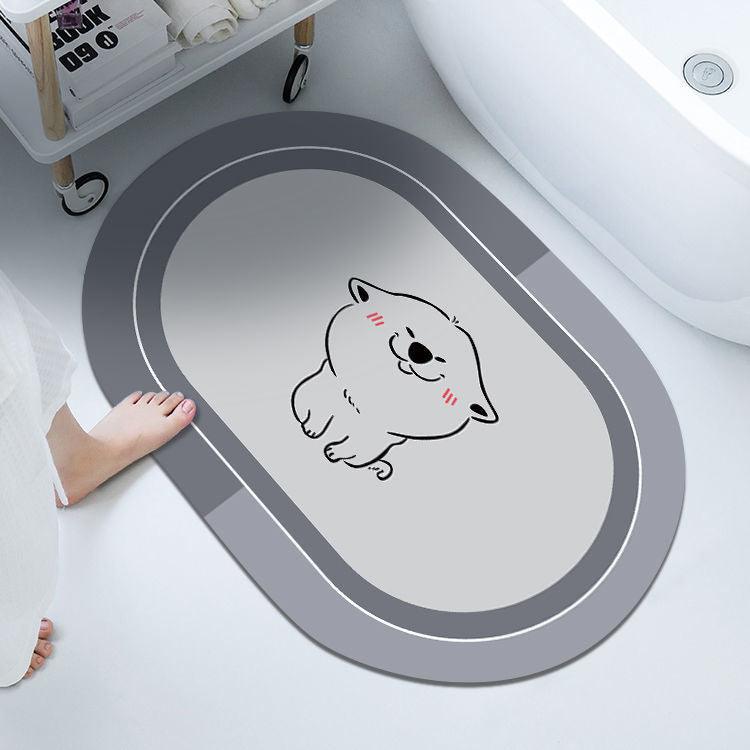 Cushion Cushion Bathroom Sliding Door Floor Bathroom Foot Mat - Trendha