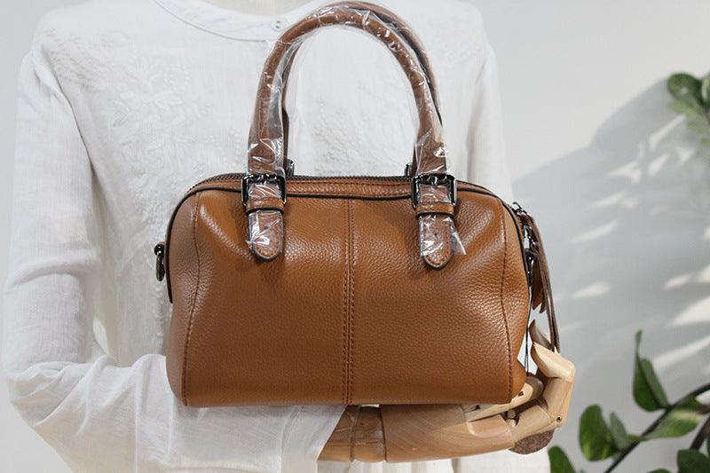 Leather retro art shoulder bag - Trendha