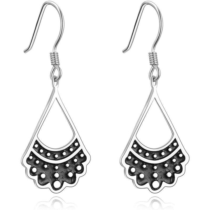 925 Silver Rbg Shaped Collar Earrings For Ruth Bader Ginsburg Fans - Trendha