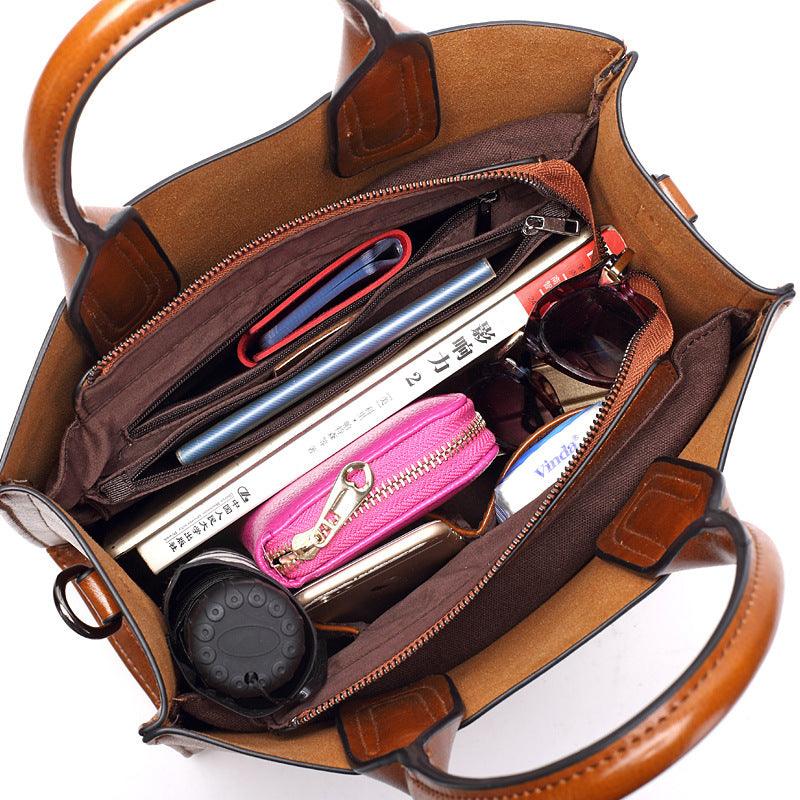 2021 new European style fashion handbag business lady handbag shoulder bag - Trendha