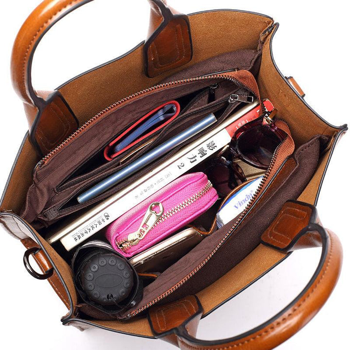 2021 new European style fashion handbag business lady handbag shoulder bag - Trendha