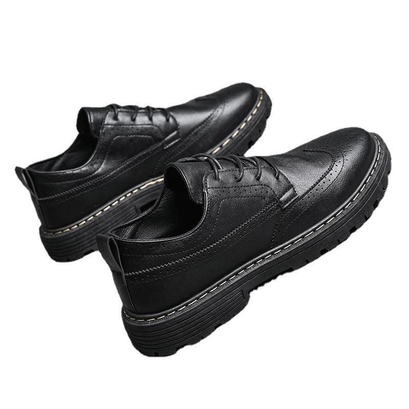 Men's Business Tooling Small Leather Shoes British Bullock Casual - Trendha