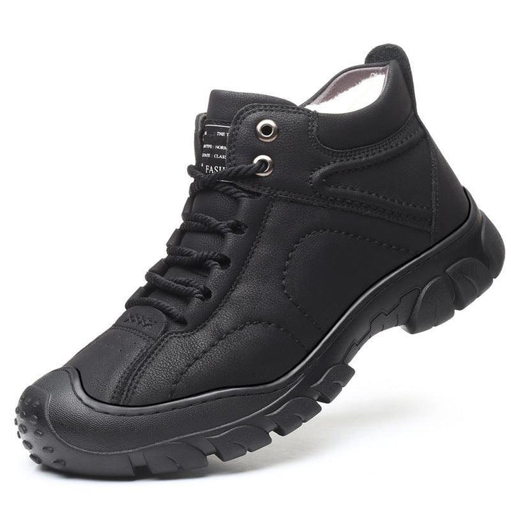 Men's Winter Plus Velvet Warmth And Thick Cotton Shoes - Trendha