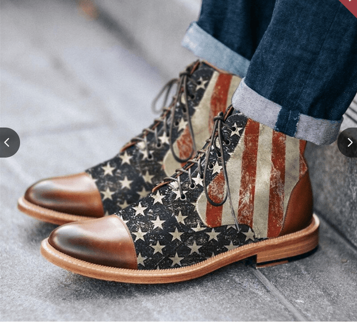 Flat Bottom Martin Boots British Style Retro Short Men's Boots - Trendha