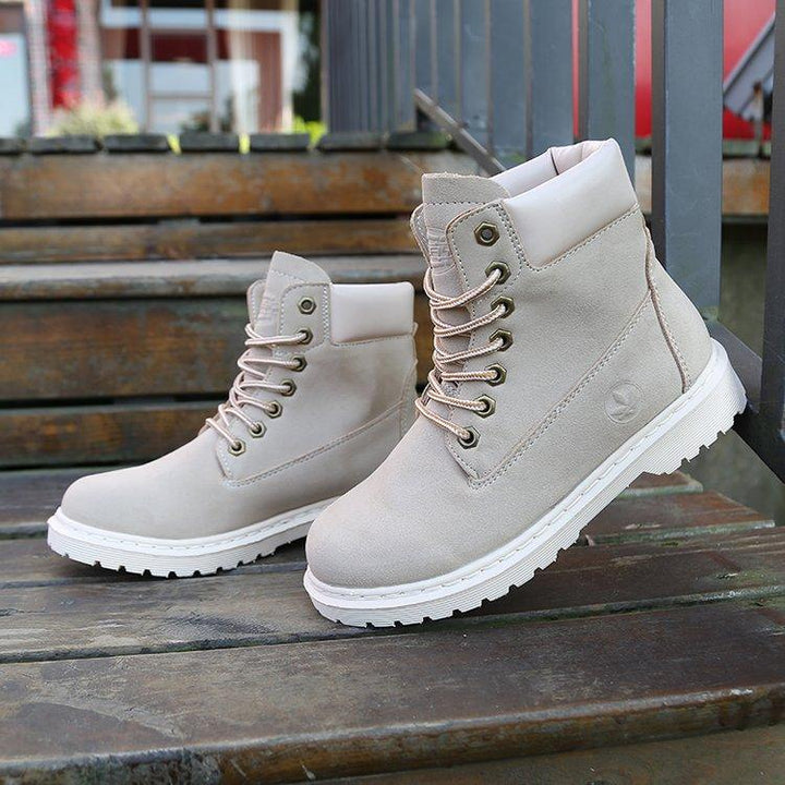 Women's shoes with thick heels and high tops - Trendha