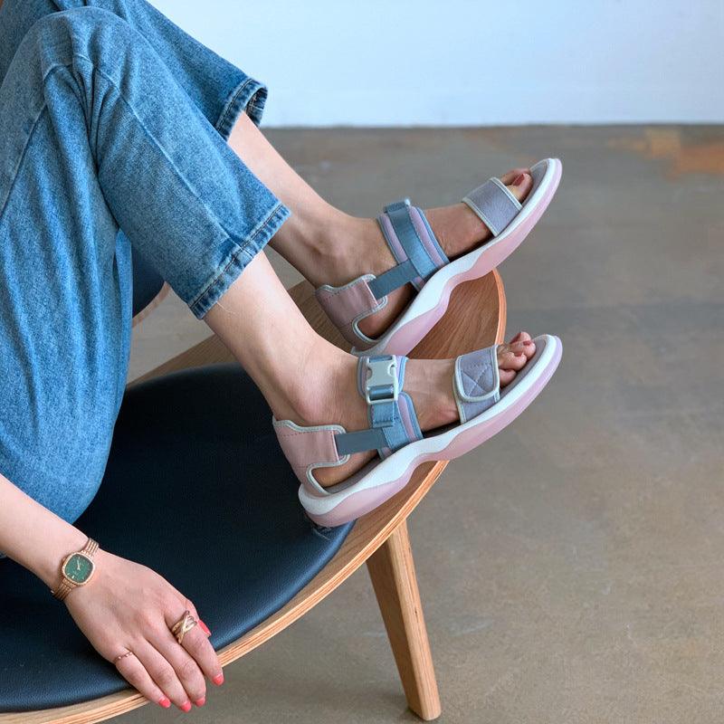 Sport Sandals Rome Flat Large Size Beach Shoes - Trendha