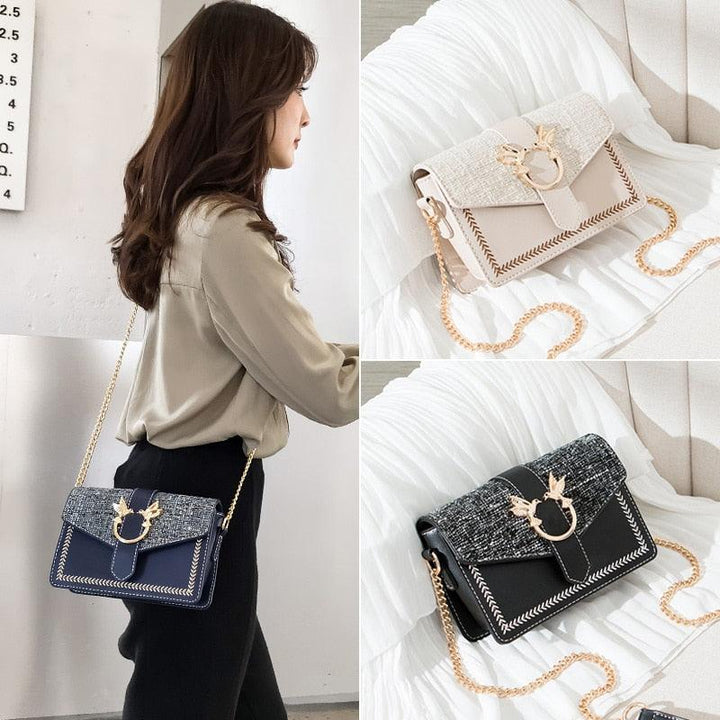 Ladies chain shoulder bag - Trendha