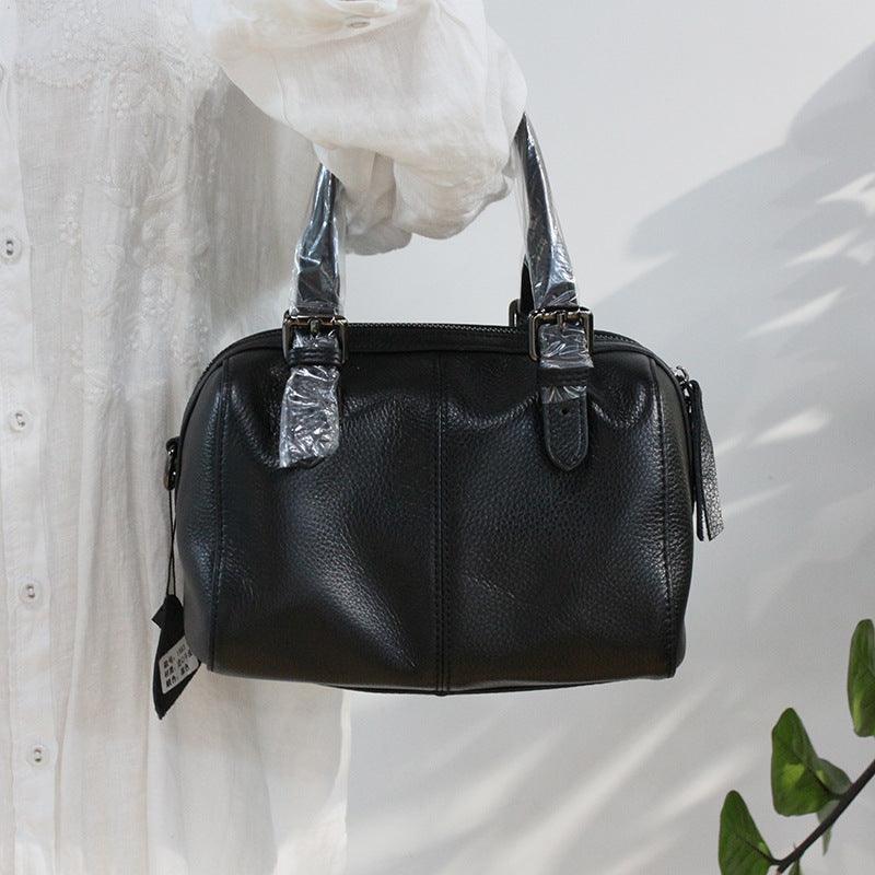 Leather retro art shoulder bag - Trendha